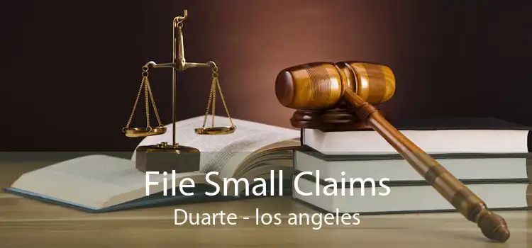 File Small Claims Duarte - los angeles