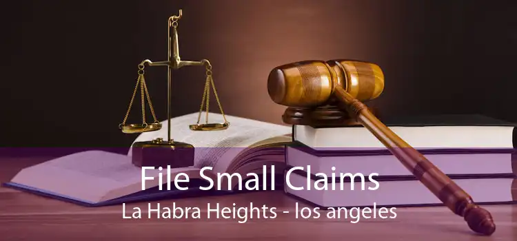 File Small Claims La Habra Heights - los angeles